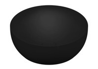 Vitra Outline 5992B4830016 Tekli 40 cm Seramik Yuvarlak Lavabo Mat Siyah