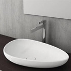 Bocchi Etna 11140020125 Tekli 58 cm Seramik Oval Lavabo Mat Beyaz