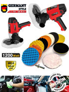 Germany Style 99756VFX 1600 W 600 Devir/dk 10 Mm Kablosuz Pasta Cila Akülü Şarjlı Polisaj Makinesi