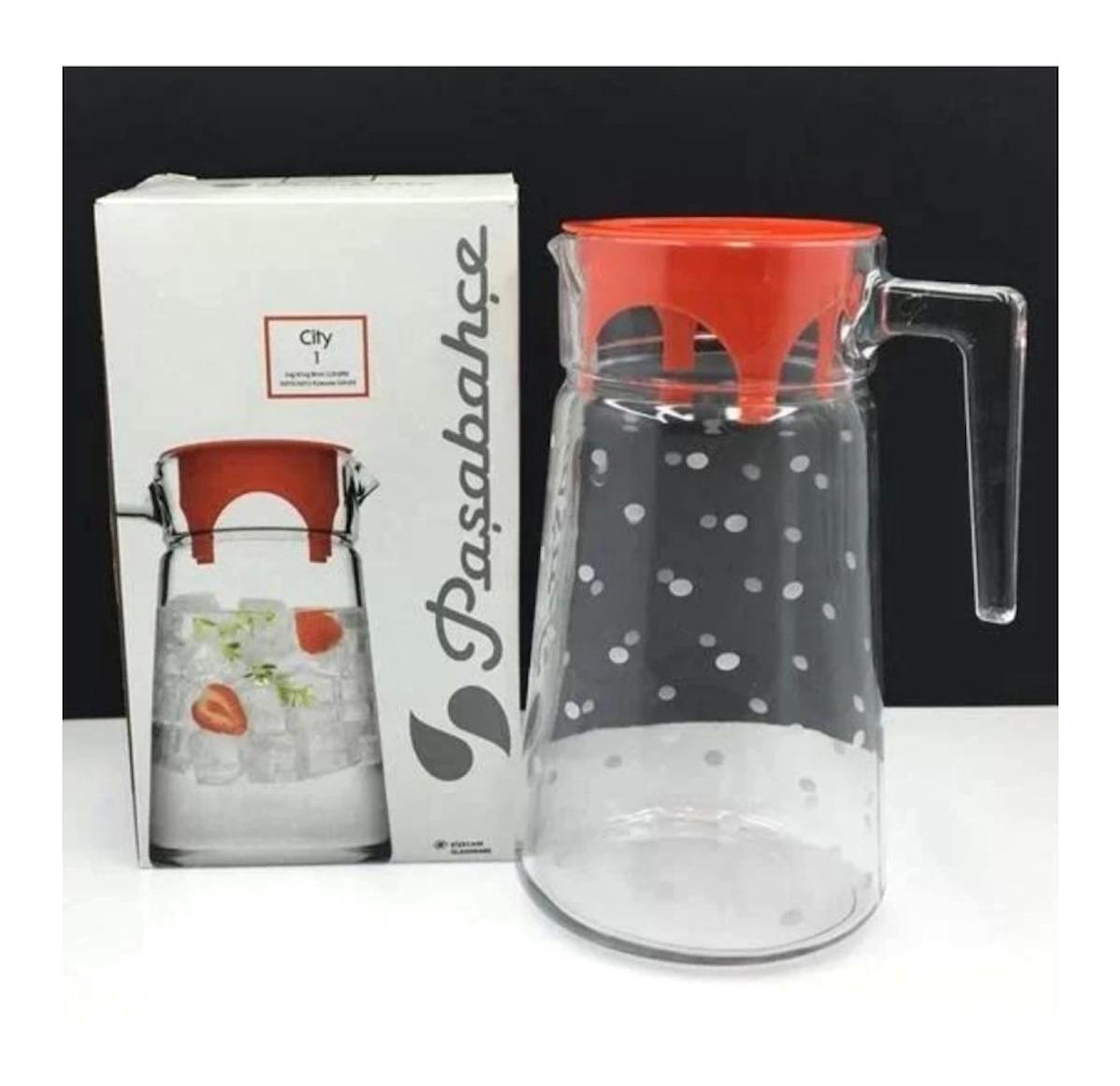 Paşabahçe 43038 City Cam 2 lt Plastik Kapaklı Sürahi
