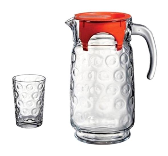 Paşabahçe 98884 Rings Cam 1.7 lt Plastik Kapaklı Sürahi