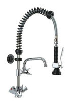 Cancan MT06 Deluxe Spiralli Çift Girişli Çevirmeli Eviye Bataryası Gümüş