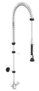 Cancan MT01 Deluxe Spiralli Çift Girişli Çevirmeli Eviye Bataryası Gümüş