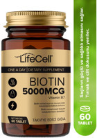 Lifecell Biotin Aromasız Yetişkin Vitamin 60 Tablet