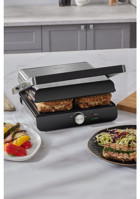 Homend Grilliant 1346H 4 Dilim Döküm Tek Yönlü 2000 W Izgaralı inox Tost Makinesi