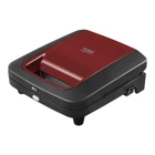 Beko BKK 2124 2 Dilim Teflon Çıkartılabilir Plaka Tek Yönlü 700 W Izgaralı Kırmızı Waffle Tost Makinesi