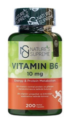 Nature'S Supreme Vitamin B6 Aromasız Yetişkin Vitamin 200 Kapsül