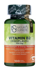 Nature'S Supreme Vitamin B2 Aromasız Yetişkin Vitamin 100 Kapsül