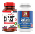 Ncs Lutein Astaxanthin - Nevfix Vitamin D3 K2 Aromasız Yetişkin Vitamin 180 Tablet