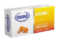 Ersağ Kurkumin Z Bitki Ekstralar Yetişkin Vitamin 30 Jelt Kapsül