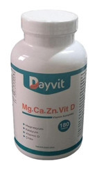 Dayvit Kalsiyum Magnesium Vitamin D Çinko Aromasız Yetişkin Vitamin 180 Tablet