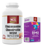 Ncs Glucosamine Chondroitin Msm - Vitamin D3 K2 Aromasız Yetişkin Vitamin 300 Tablet - 20 ml
