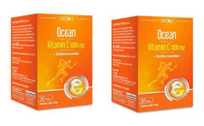 Ocean Vitamin C Aromasız Yetişkin Vitamin 2x30 Tablet