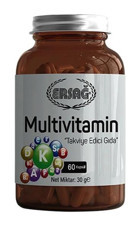 Ersağ Multivitamin Aromasız Yetişkin Vitamin 60 Kapsül
