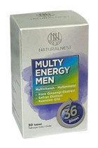 Naturalnest Multy Energy Men Aromasız Yetişkin Vitamin 30 Tablet