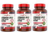 Nevfix B12 Folic Acid Biotin Aromasız Yetişkin Vitamin 3x120 Tablet