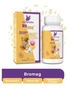Vitisfera Bromag Bromelain Magnezyum Kompleks Vitamin B6 Ananas Yetişkin Vitamin 60 Tablet