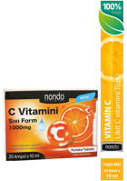 Nondo C Vitamin Portakallı Yetişkin Vitamin 10 ml