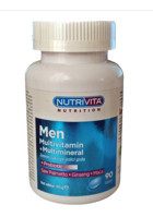 Nutrivita Men Multivitamin Multimineral Aromasız Yetişkin Vitamin 90 Tablet
