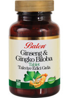 Balen Ginseng& Ginkgo Biloba Ginseng - Gingko Biloba Yetişkin Vitamin 120 Tablet