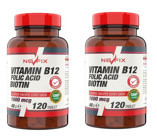 Nevfix B12 Folic Acid Biotin Aromasız Yetişkin Vitamin 2x120 Tablet