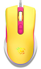 Katsuta T4-1665 RGB Ergonomik Makrolu Kablolu Sarı Optik Gaming Mouse