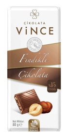 Vince Fındıklı Çikolata 80 gr