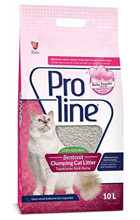 Proline Kokulu Topaklanan İnce Taneli Bentonit Kedi Kumu 2x10 lt