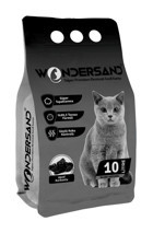 Wondersand Süper Premium Topaklanan İnce Taneli Aktif Karbonlu Bentonit Kedi Kumu 10 lt