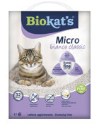 Biokat's Micro Bianco Classic Topaklanan İnce Taneli Bentonit Kedi Kumu 6 kg