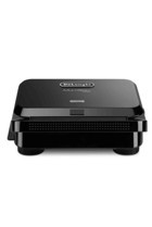 Delonghi SW12A.BK 4 Dilim Döküm Çıkartılabilir Plaka Tek Yönlü 800 W Izgaralı Siyah Tost Makinesi