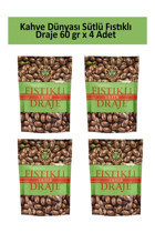 Kahve Dünyası Draje Antep Fıstıklı Çikolata 4x60 gr