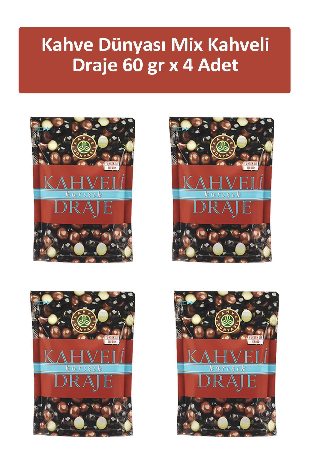 Kahve Dünyası Draje Kahveli Çikolata 4x60 gr