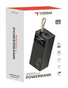 Torima Hızlı Şarj 40000 mAh Powerbank Siyah