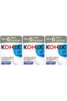 Kotex Organik Antialerjik Orta Gece 22'li Hijyenik Ped 3 Adet