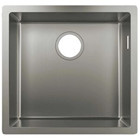 Hansgrohe S719-u400 400 mm Damlalıksız Tezgah Altı Tek Gözlü Kare Orta Paslanmaz Çelik Eviye Gümüş