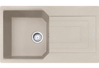 Franke Urban UBG 611-86 Sahara 500 mm Damlalıklı Tezgah Üstü Tek Gözlü Dikdörtgen Sağ Granit Eviye Bej