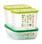 Tupperware Sera 3 Parça Dikdörtgen - Kare Plastik Saklama Kabı