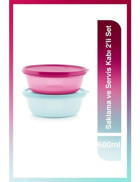 Tupperware 2 Parça Yuvarlak Plastik Saklama Kabı 2x600 ml
