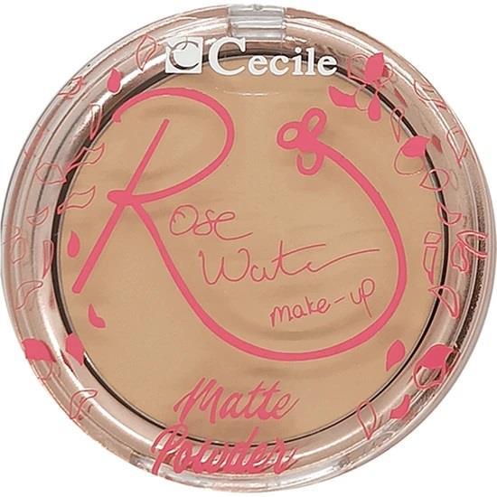 Cecile Matte 01 Tüm Ciltler İçin Yağsız Işıltılı Kompakt Pudra Orta