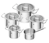 Zwilling Pro 9 Parça Paslanmaz Çelik Tencere Seti