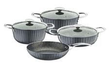 Oms Collection 7 Parça Granit Tencere Seti