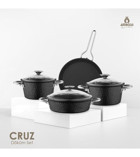 Amboss Cruz 7 Parça Döküm Tencere Seti