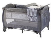 Kraft Bremen Metal 15 kg Kapasiteli Ayarlanabilir Taşınabilir Ara Katlı 120x70 cm Sallanan Park Yatak Gri