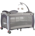 Prego Orginal City Alüminyum 25 kg Kapasiteli Taşınabilir Ara Katlı 120x70 cm Sallanan Park Yatak Bej