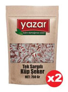 Yazar Tek Sargılı Küp Şeker 2x750 gr