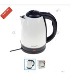 Ceylan Çelik 1.8 lt 2000 W Işıklı Retro Beyaz Kettle