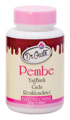 Dr. Gusto Pembe Toz Gıda Boyası 25 gr