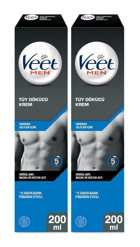 Veet Men Hassas Ciltler İçin Koltuk Altı Bacak Genital Bölge Erkek Tüy Dökücü Krem 2x200 ml