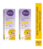 Sesu Normal Ciltler İçin Koltuk Altı Bacak Genital Bölge Kadın Tüy Dökücü Krem 2x100 ml